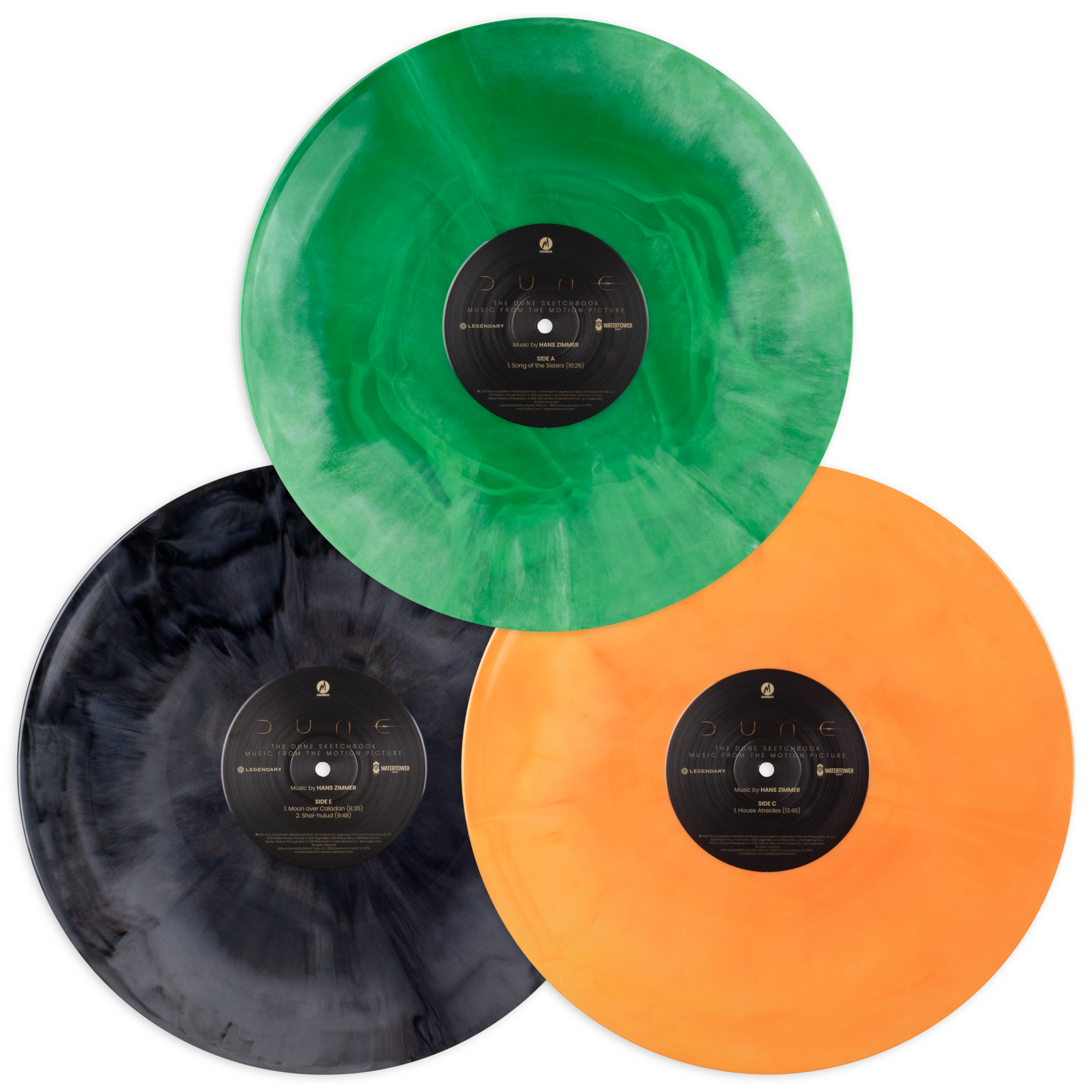 Dune (2021) - Bande originale triple vinyle coloré