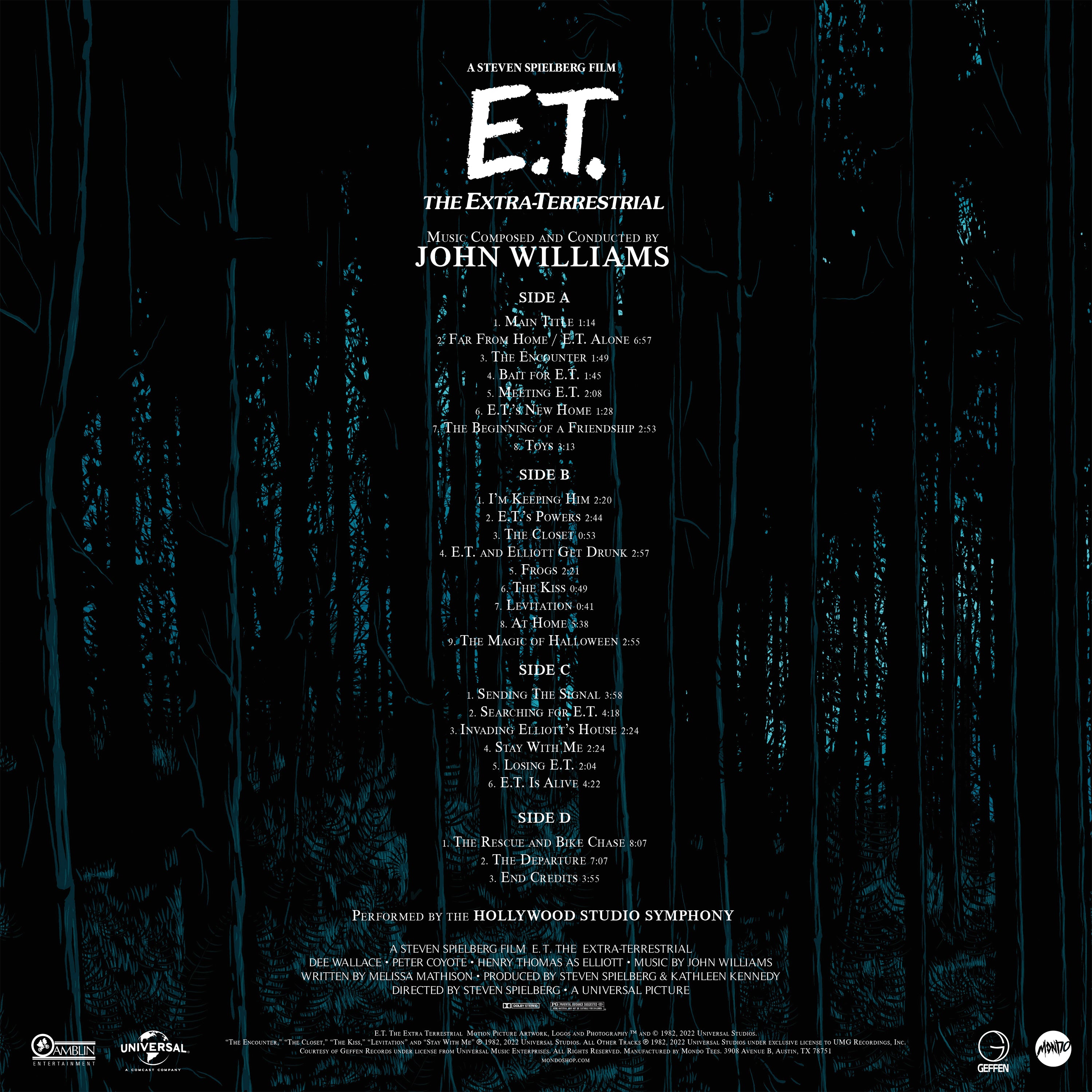 Deals E.T. the Extra-Terrestrial Soundtrack 2 LP Black Vinyl Mondo Exclusive Williams