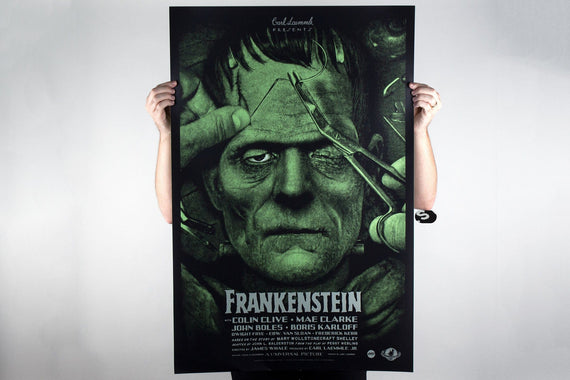 Frankenstein Screenprinted Poster