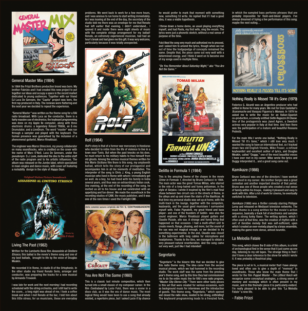 Fabio Frizzi - From the Archives Vol 1: Frizzi Beyond Fulci LP