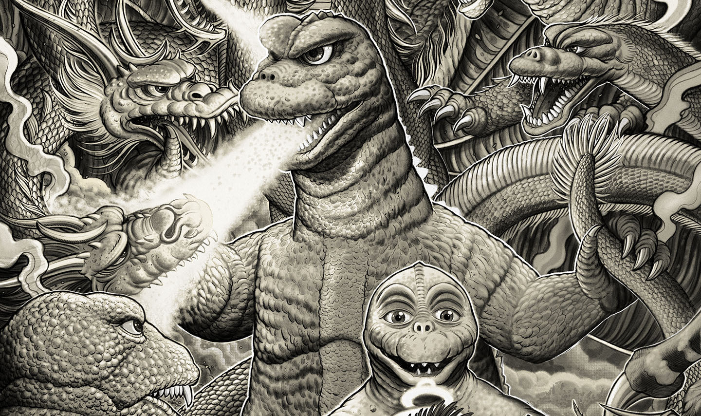 destroy all monsters comic Destroy All Monsters Variant Poster