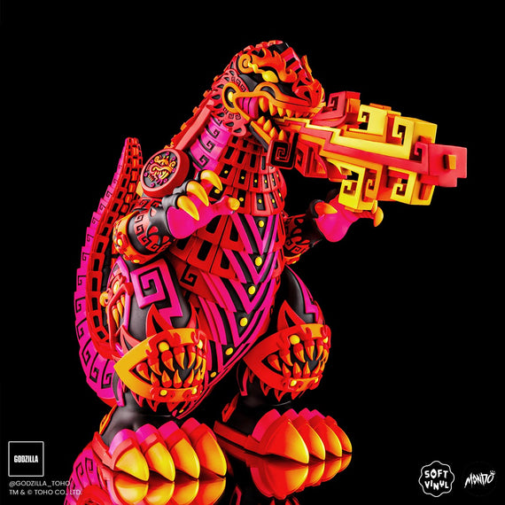 Godzilla - Vinyl Designer Figure by Urban Aztec - Burning Variant Timed Edition