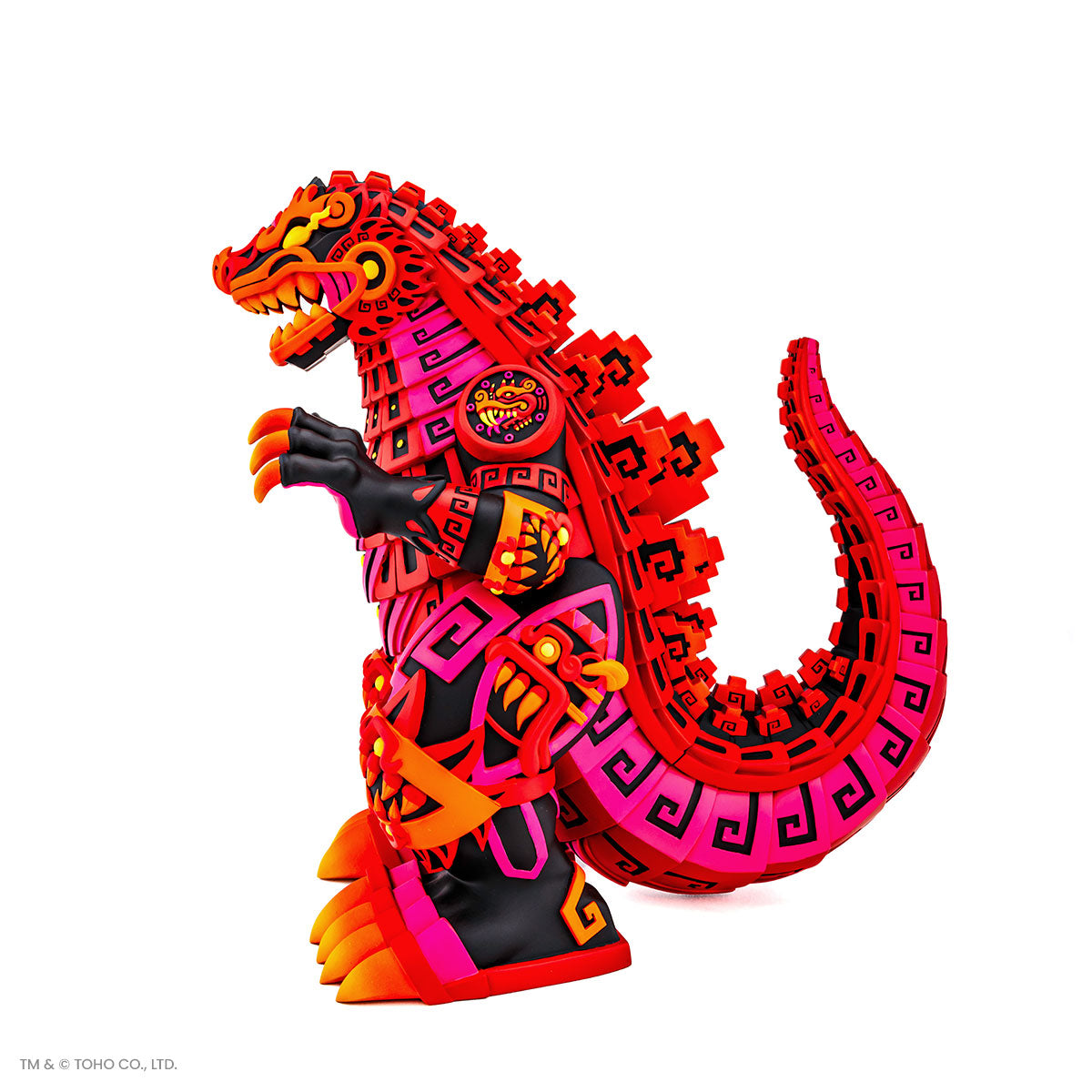 Godzilla - Vinyl Designer Figure by Urban Aztec - Burning Variant Timed  Edition