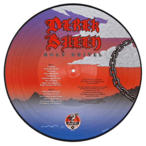 Holy Drivel LP (picture disc original art) by Derek Sheen