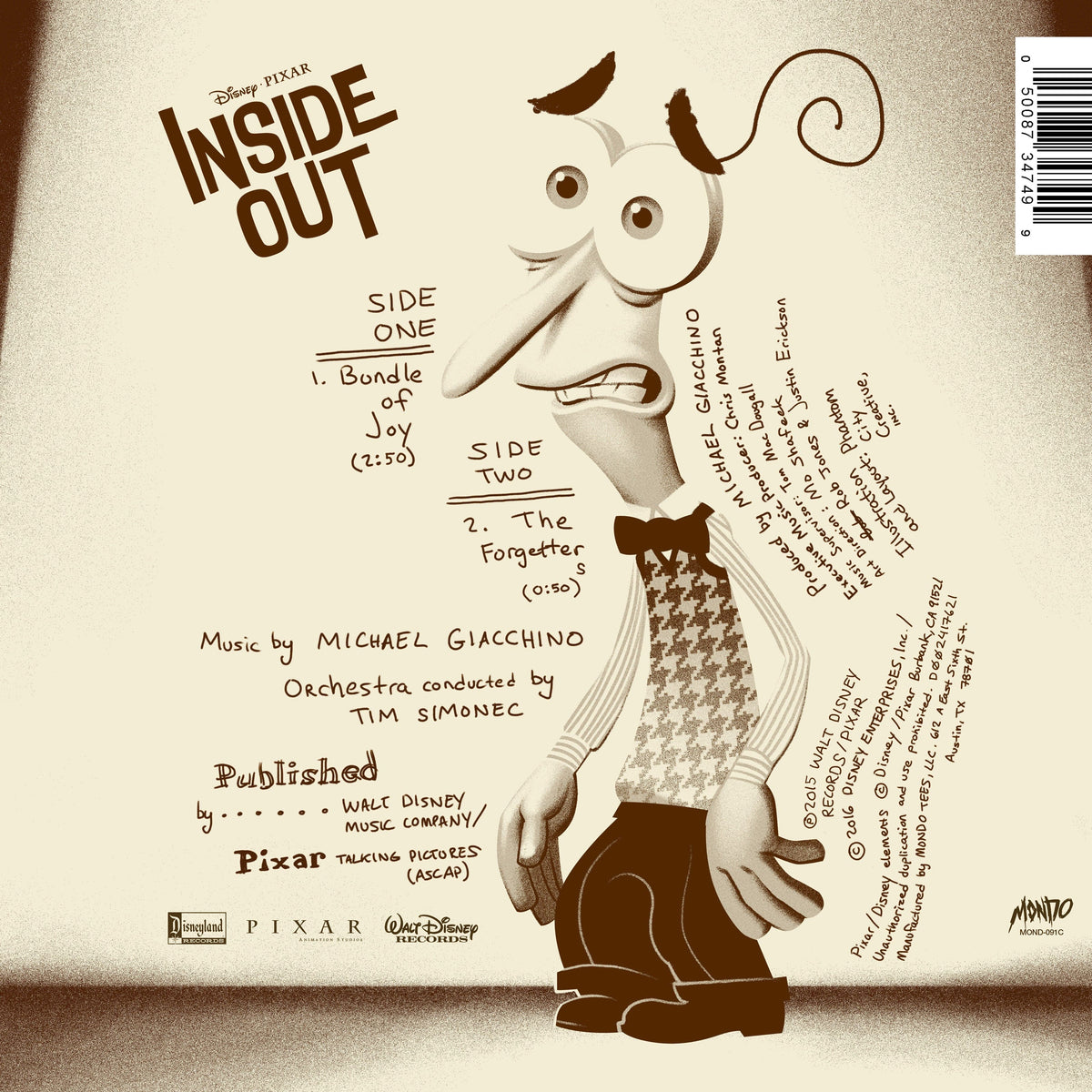 Back Pac Kin Inside Out Fear Inside Out