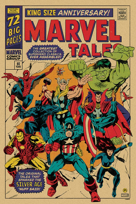 Silver Age of Marvel Comics Poster