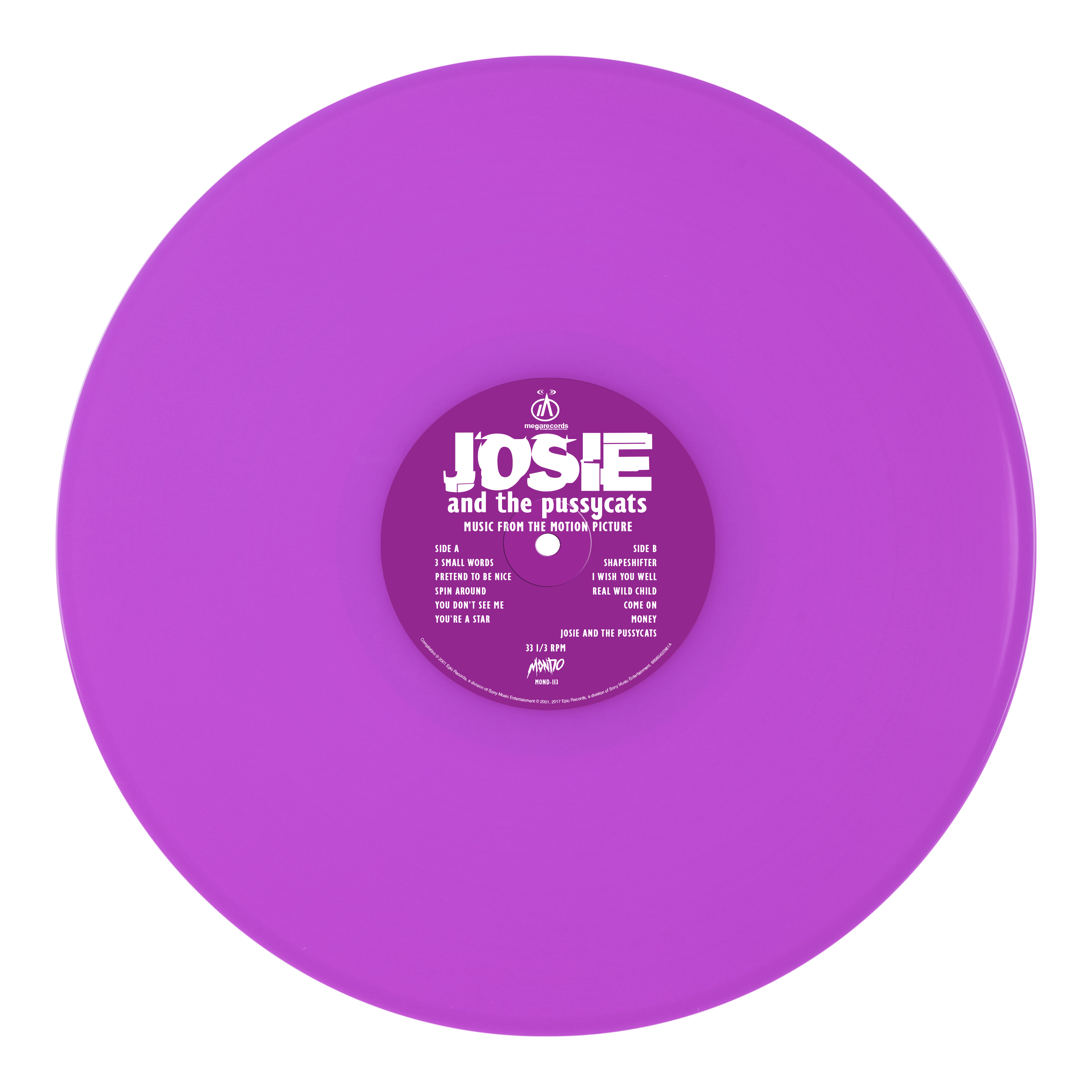 SEALED Josie and the Pussycats Vinyl offers LP Purple Leopard variant + 7”