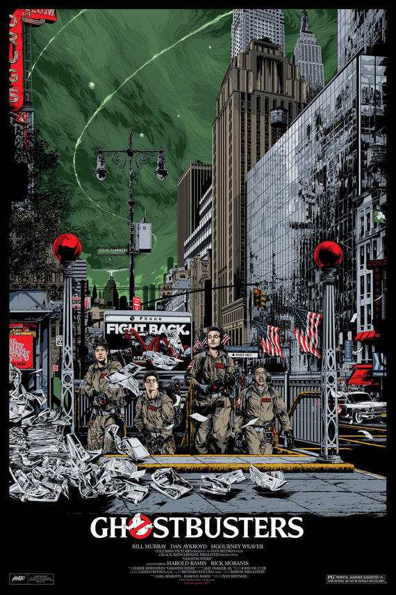 Ghostbusters Poster (Variant) by Ken Taylor