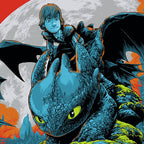 How To Train Your Dragon Screenprinted Poster