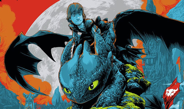 How To Train Your Dragon Screenprinted Poster
