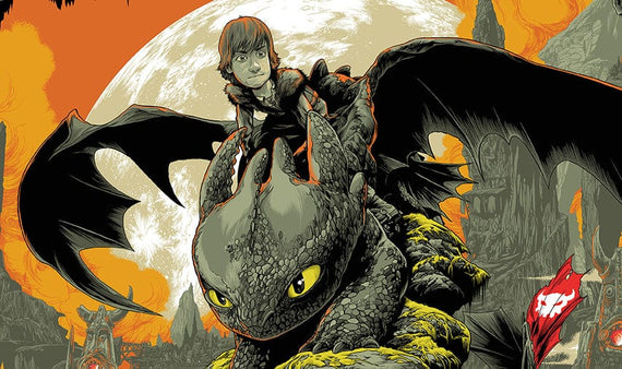 How To Train Your Dragon Variant Screenprinted Poster