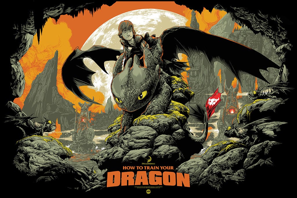 How To Train Your Dragon Variant Screenprinted Poster – Mondo