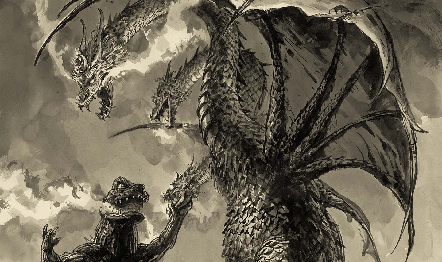 Ghidorah, the Three-Headed Monster Variant Poster – Mondo