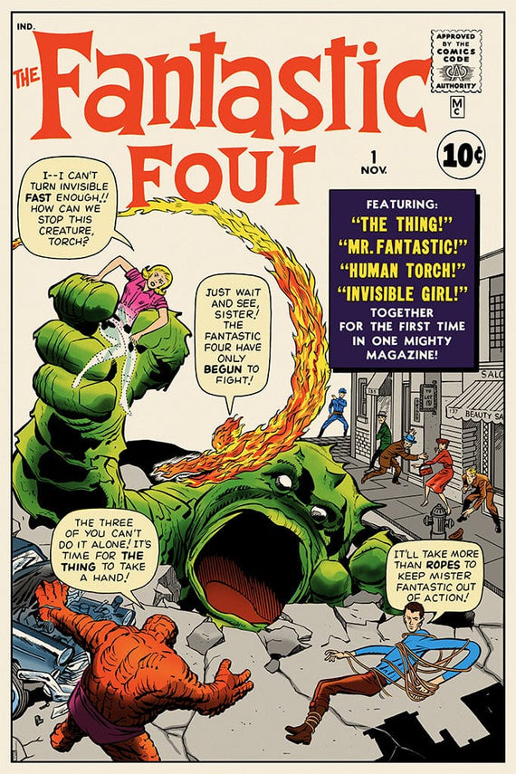 Fantastic Four #1 Screenprinted Poster