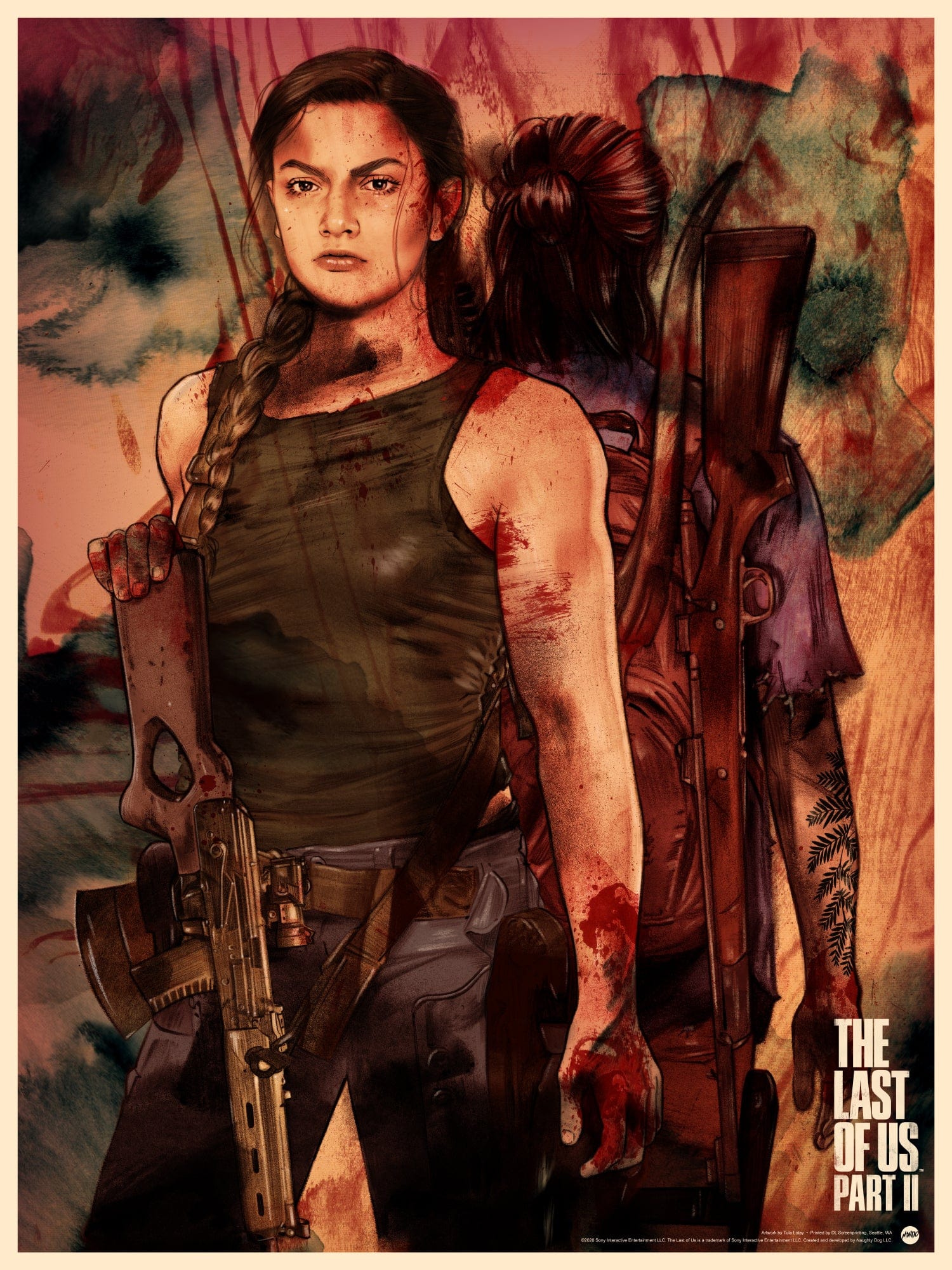 Naughty Dog, LLC - Revealed for #TheLastofUsDay: these two new The Last of Us  Part II Ellie and Abby posters designed by the incredible Tula Lotay,  available as timed-editions from Mondo. Pre-orders