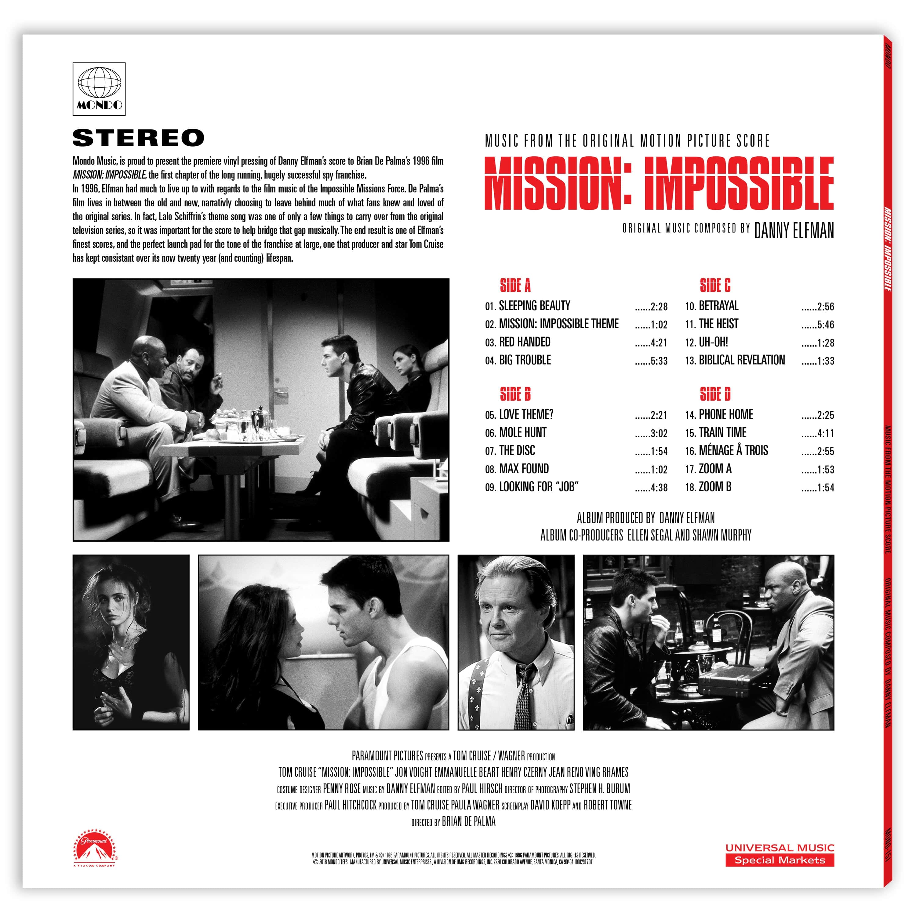 Mission: Impossible – Music From The Original Motion Picture Score 2XL ...