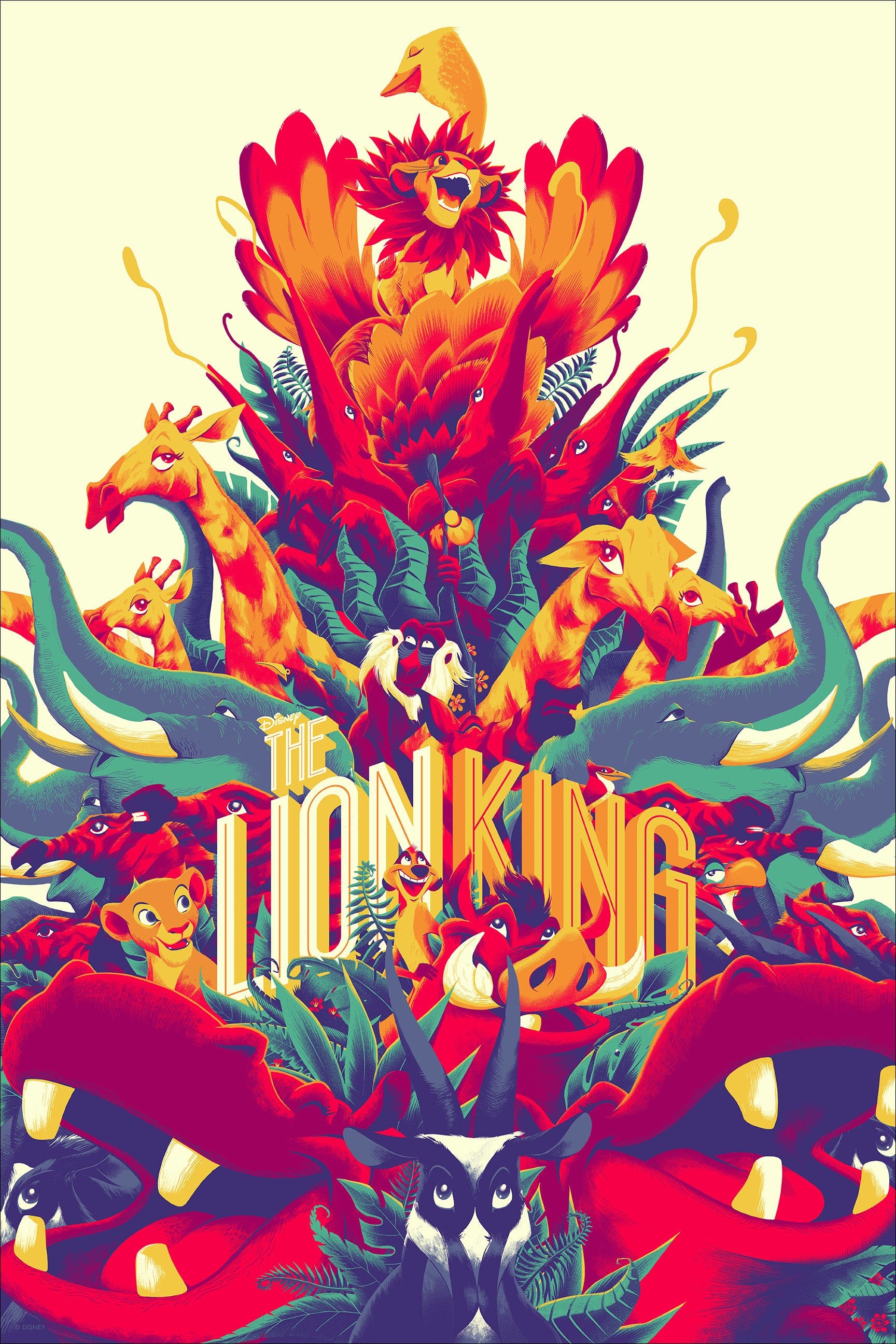 ドライヴ シルクスクリーン ポスター アート MONDO Mondo X Cyclops Print Works Print #24: The Lion King (Regular)