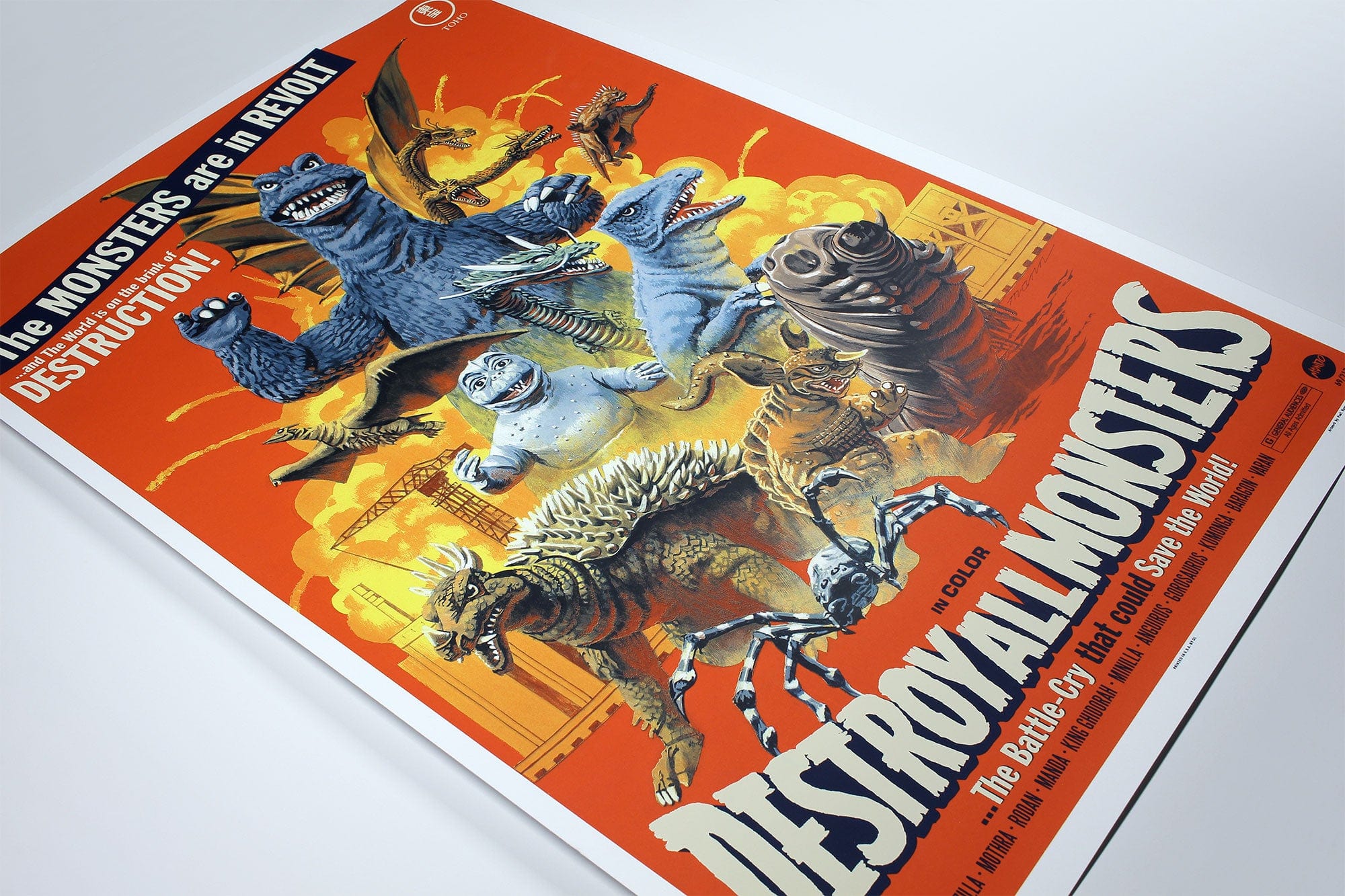 Destroy All Monsters Poster Mondo