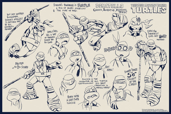 Teenage Mutant Ninja Turtles Character Concepts (Set of 4)
