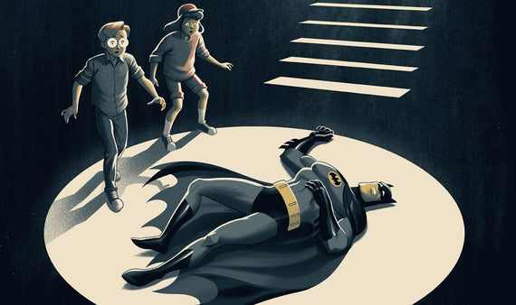 Batman: The Animated Series - I've Got Batman In My Basement (Variant) Screenprinted Poster