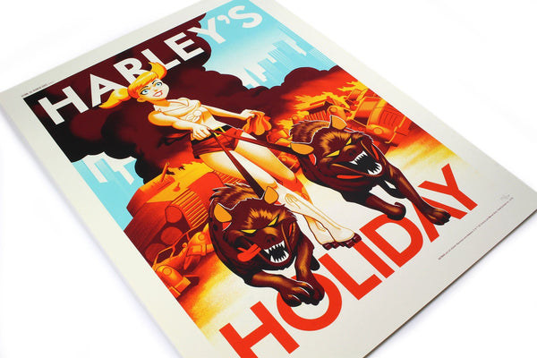 Harley's Holiday Screenprinted Poster