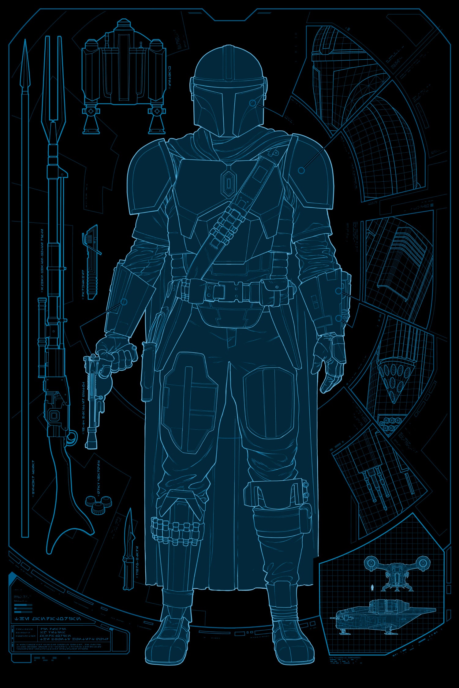 Mondo The Mandalorian Variant Poster outlets /120