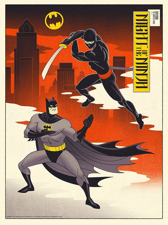 Batman: The Animated Series - Night of the Ninja Variant Screenprinted Poster
