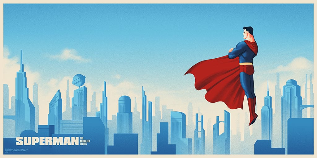 Superman: The Animated Series Screenprinted Poster – Mondo