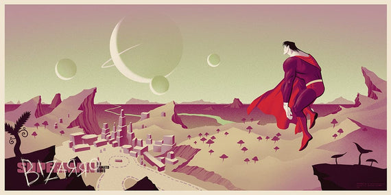 Superman: The Animated Series Bizarro Variant Screenprinted Poster