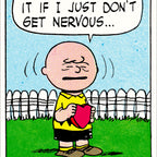 Peanuts Don't Get Nervous Poster