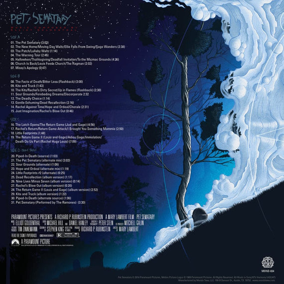 Pet Sematary Original Motion Picture Soundtrack 2XLP