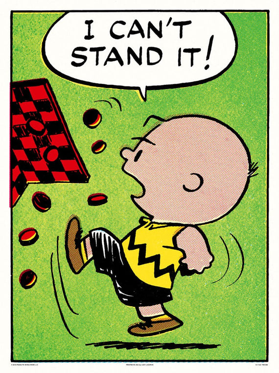 Peanuts Can't Stand It Poster