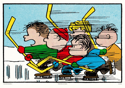 Peanuts Hockey Poster