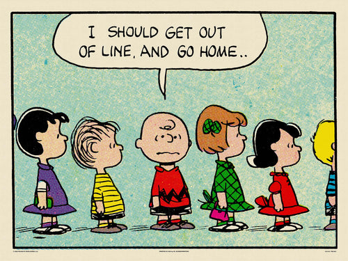 Peanuts Line Poster