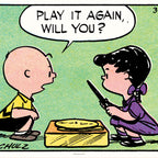 Peanuts Play It Again Poster