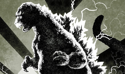 Godzilla Screenprinted Poster