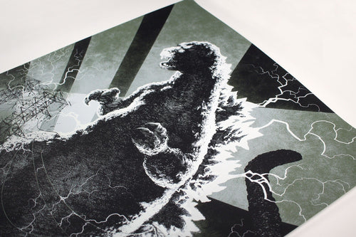 Godzilla Screenprinted Poster