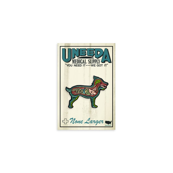 Dissected Dog Enamel Pin