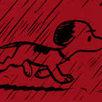 Peanuts Snoopy in Rain Poster