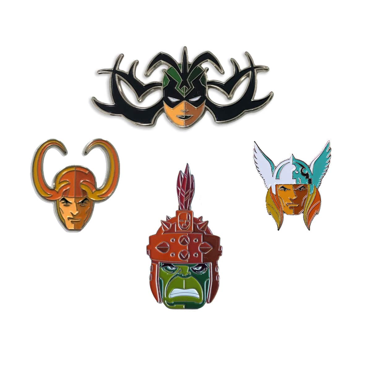Thor Pin Thor Ragnarok Enamel Pin Set – Mondo