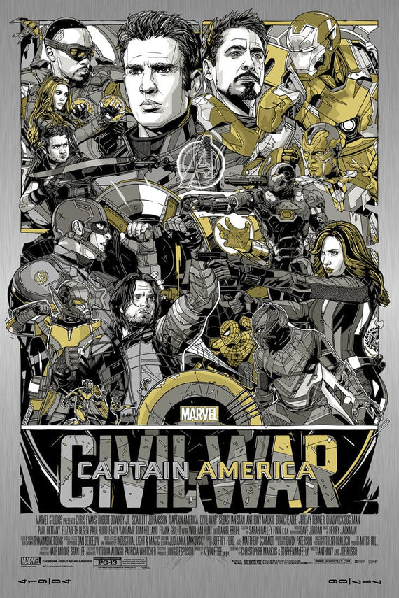 Captain America: Civil War (Vibranium Metal Variant)