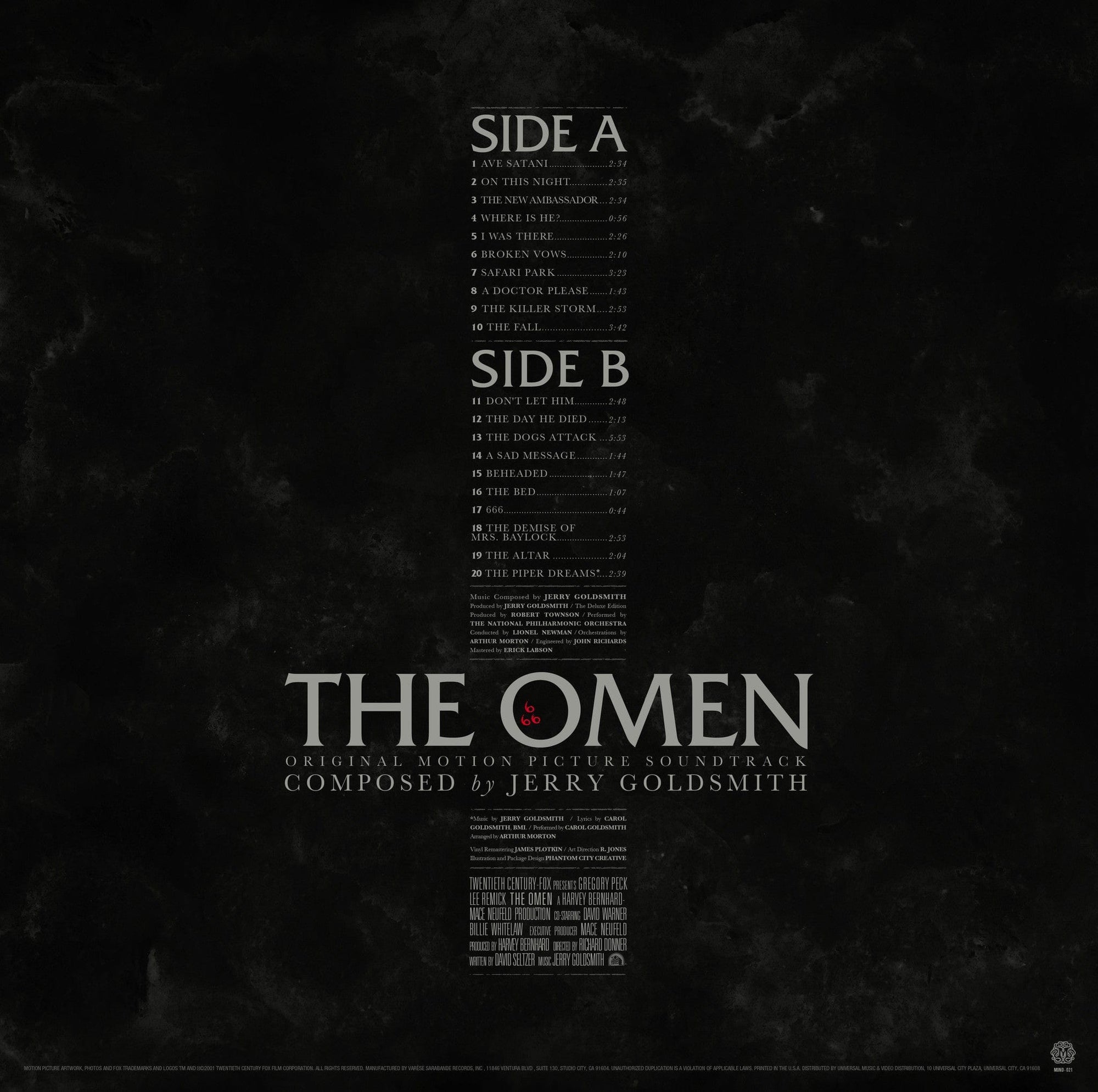The Omen Original Motion Picture Soundtrack LP – Mondo