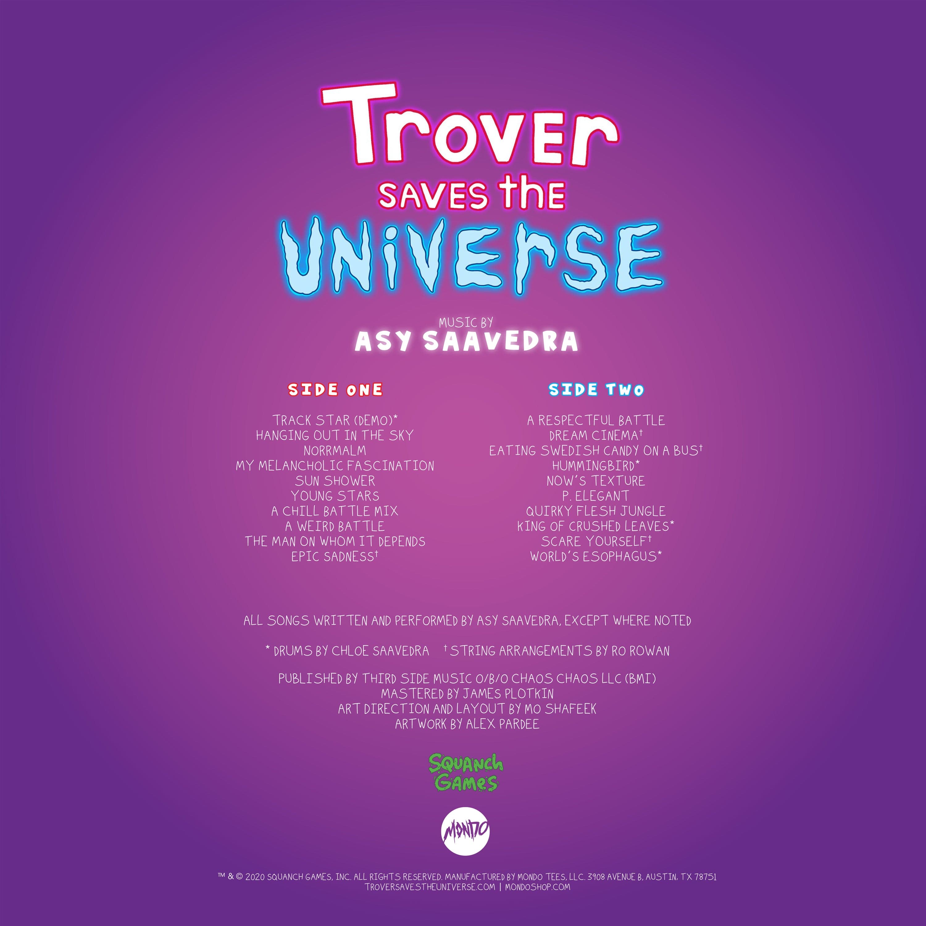 Trover Saves The Universe - Original Video Game Soundtrack LP – Mondo