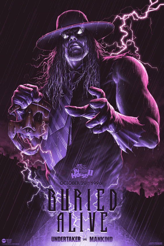 Buried Alive: Undertaker vs. Mankind (Variant) Poster