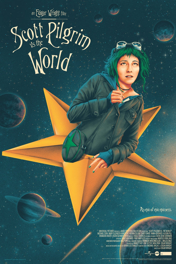Scott Pilgrim vs. The World (Green Hair) - Poster