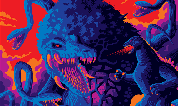 Godzilla vs. Biollante Sofubi Variant Poster