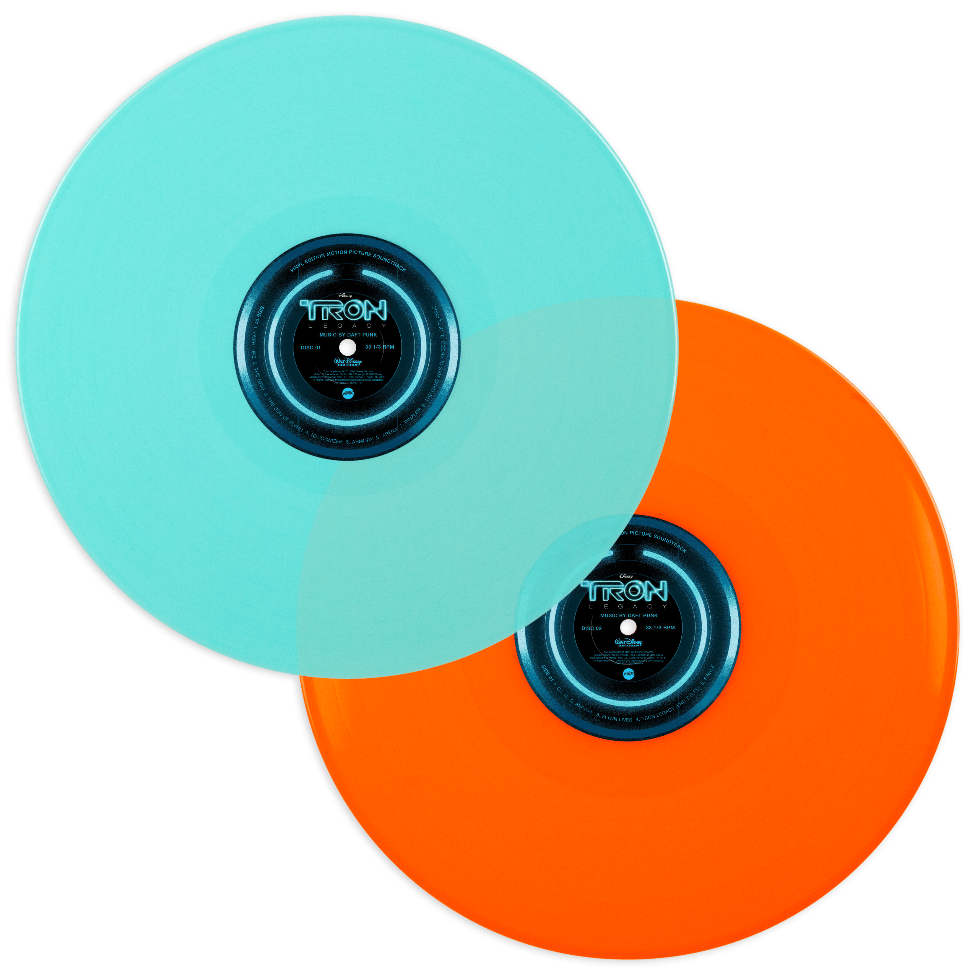 Disney Ultimate Hits Vol. 1 & 2 Exclusive Limited Edition Green & Blue Vinyl  2x LP 