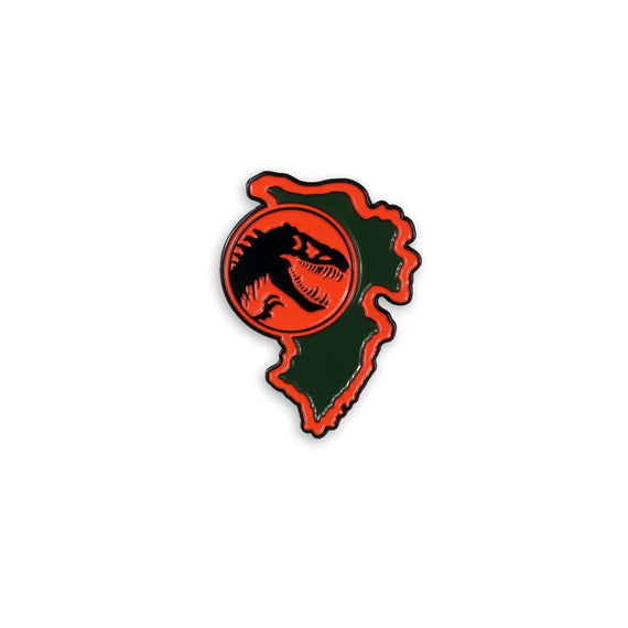 Jurassic Park – Tyrannosaurus Rex Paddock Sign Enamel Pin