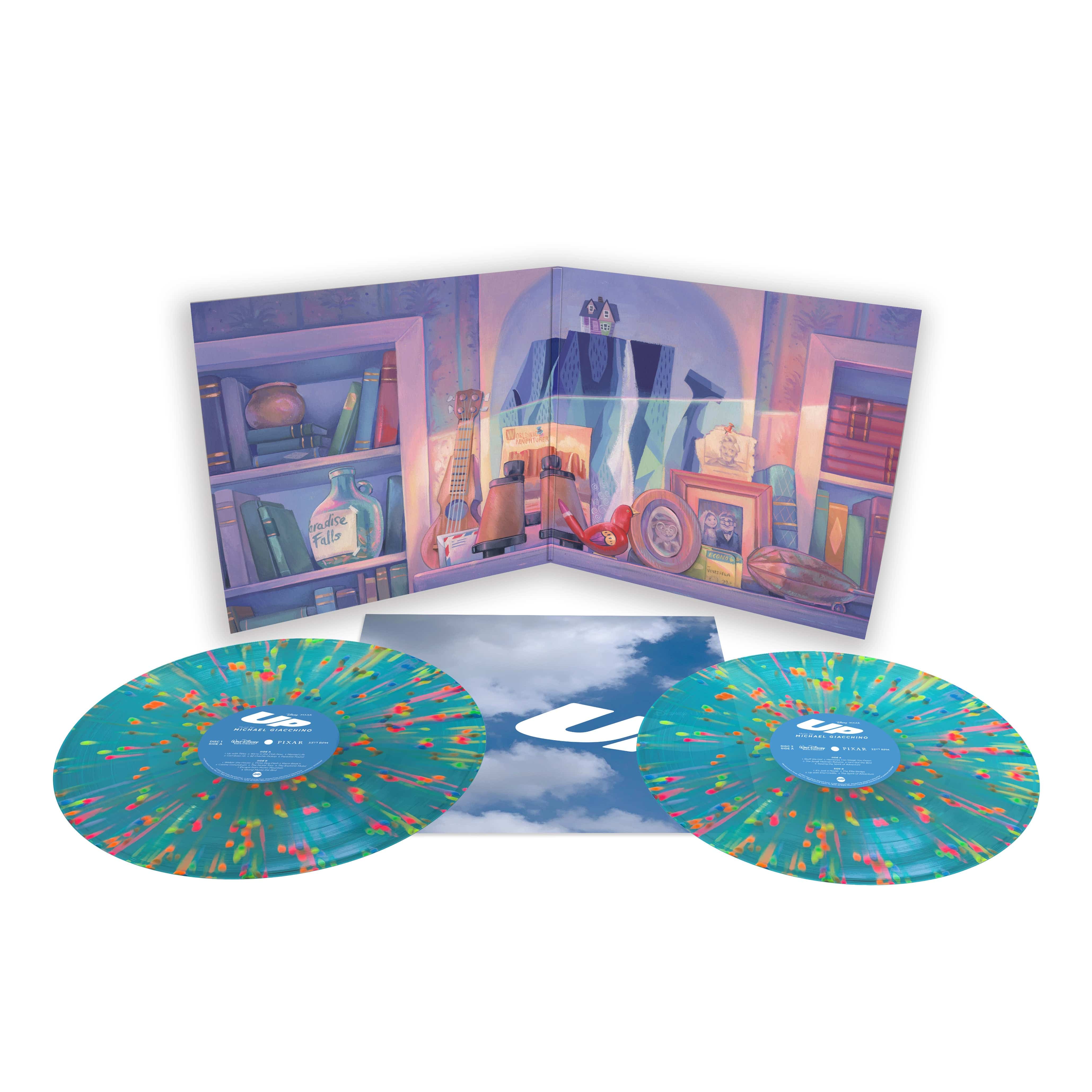 UP Soundtrack 2xLP Record on Splatter Vinyl deals by Michael Giacchino PIXAR MONDO NEW