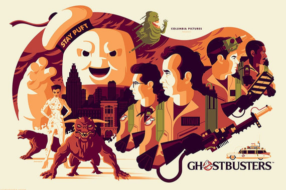 Ghostbusters Poster by Tom Whalen